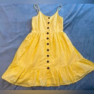 Beautiful Yellow summer mini dress Size S
